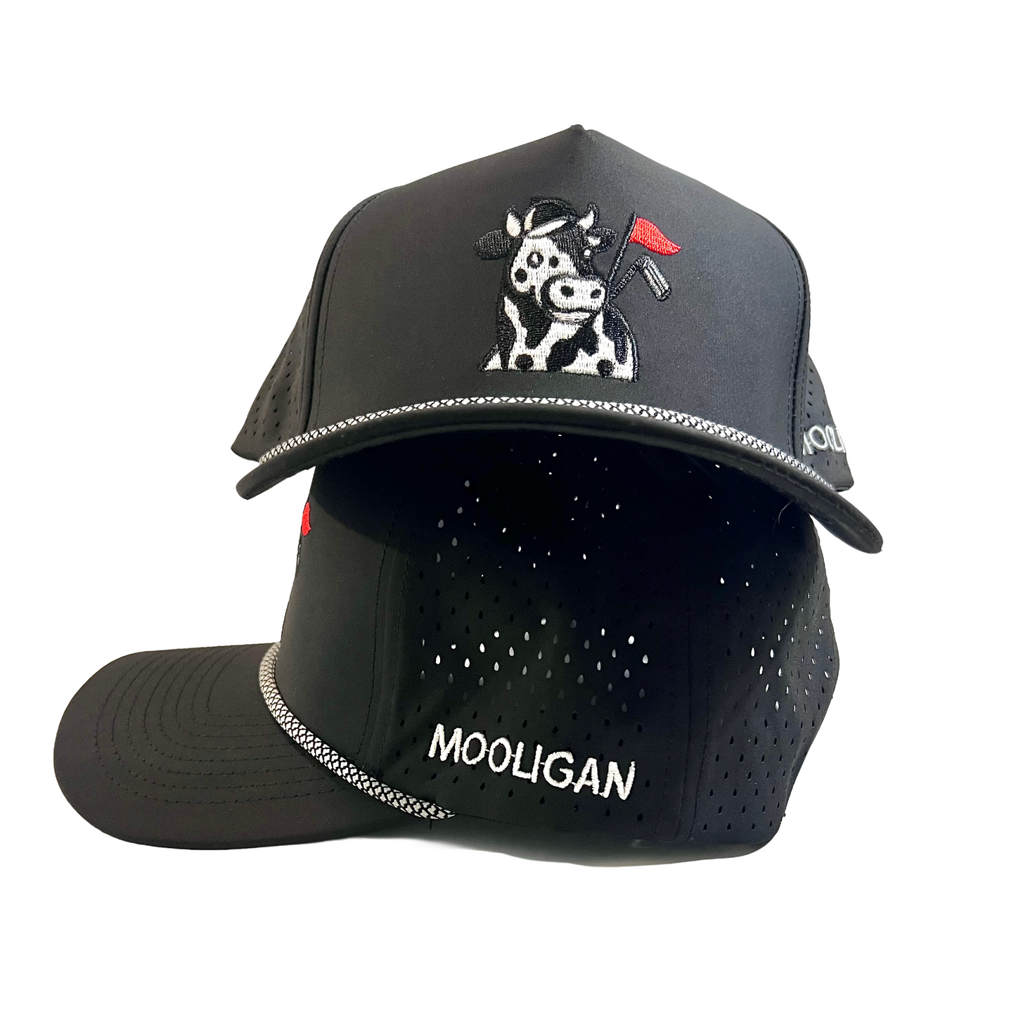 Classic Black Mooligan 5 Panel Hat