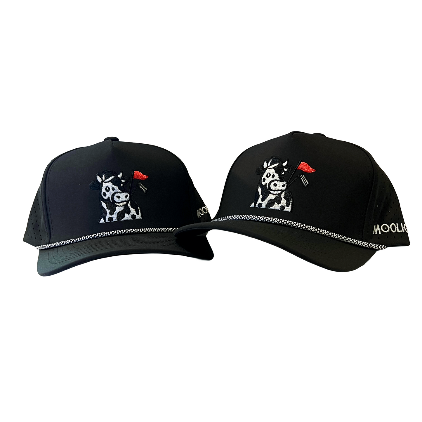 Classic Black Mooligan 5 Panel Hat