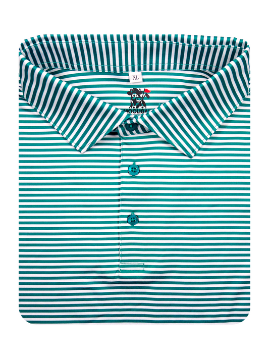 Classic Fit ‘Green Stripe’ Polo