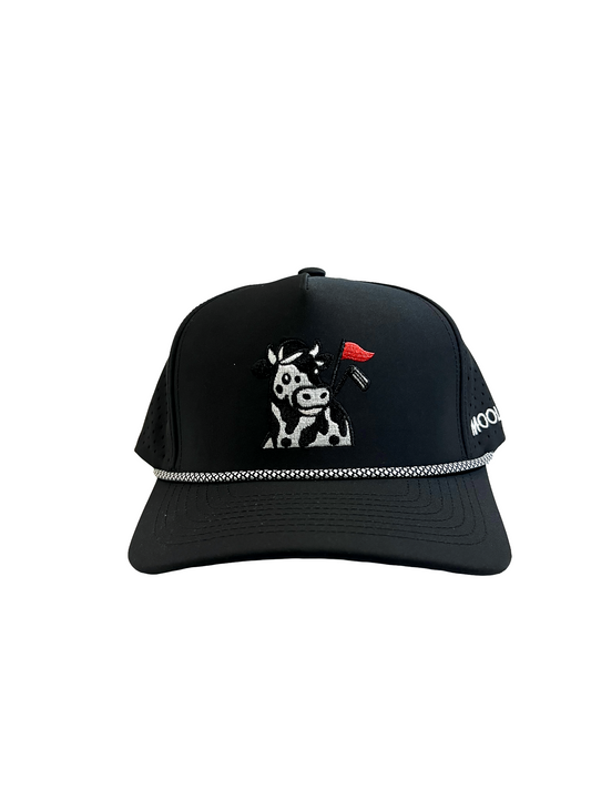 Classic Black Mooligan 5 Panel Hat