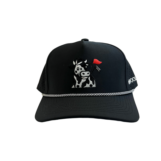 Classic Black Mooligan 5 Panel Hat